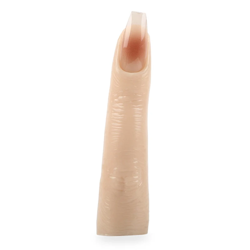 1Pc Nail Silicone Practice Finger Model Tool With Joints Bendable Silicone Fake Finger DIY For Training Accesories