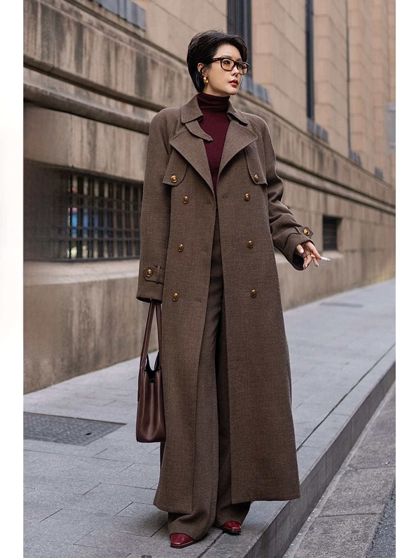 

Зимний пуховик Gosling Manhattan для женщин, новинка 2025 года, теплый, в стиле преппи, толстый, с длинными рукавами, двубортный