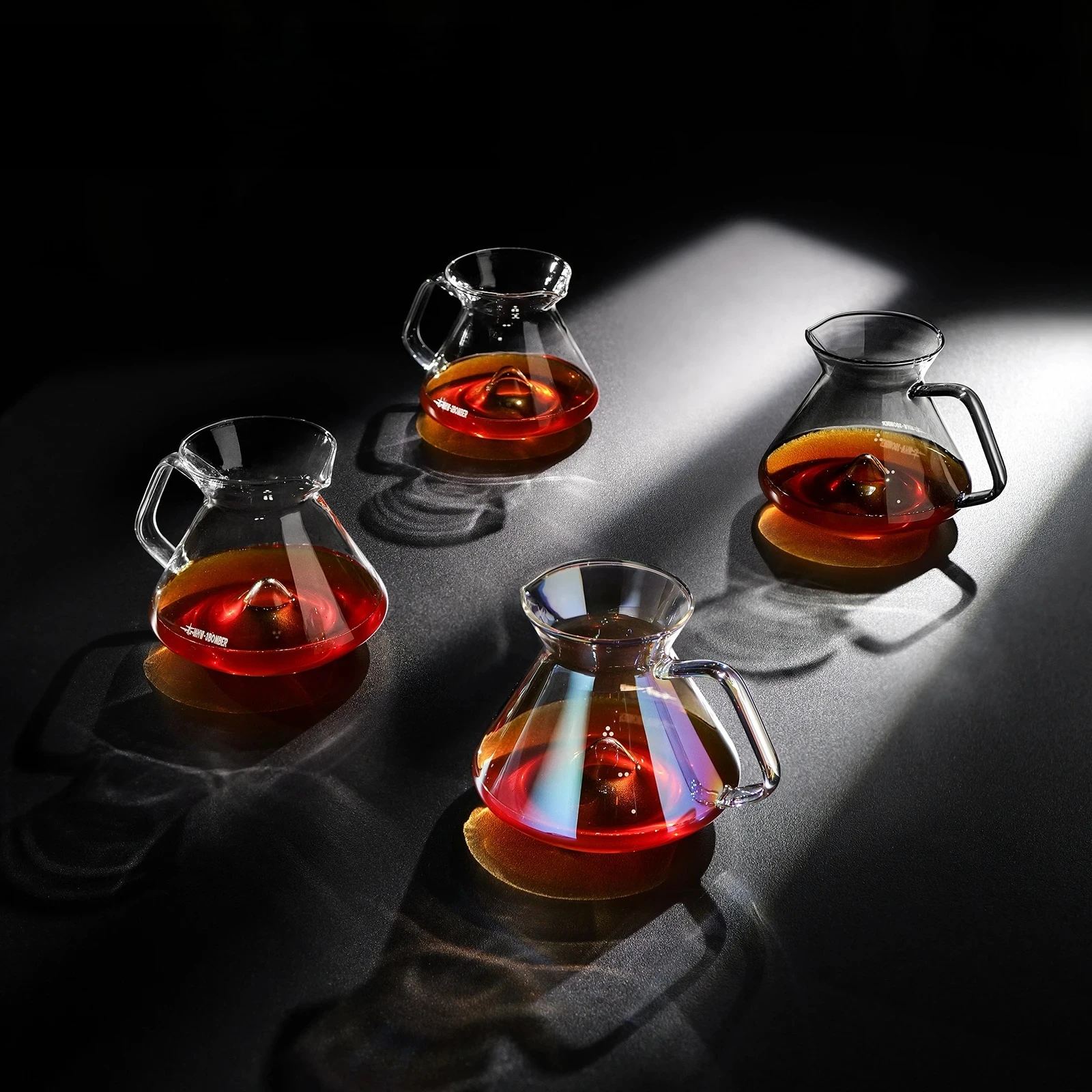 

Hill Coffee Server Guide Extraction Pour Over Coffee Server Ergonomic Handle High-Borosilicate Glass For Barista