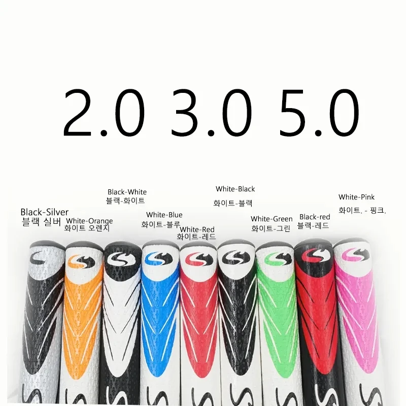Free 5pcs Tape Stroke14 Golf Putter Grip Iron Wood Round Skull 2.0/3.0/5.0 Countercord Golf Club Grip Men PU Non-slip Golf Grip