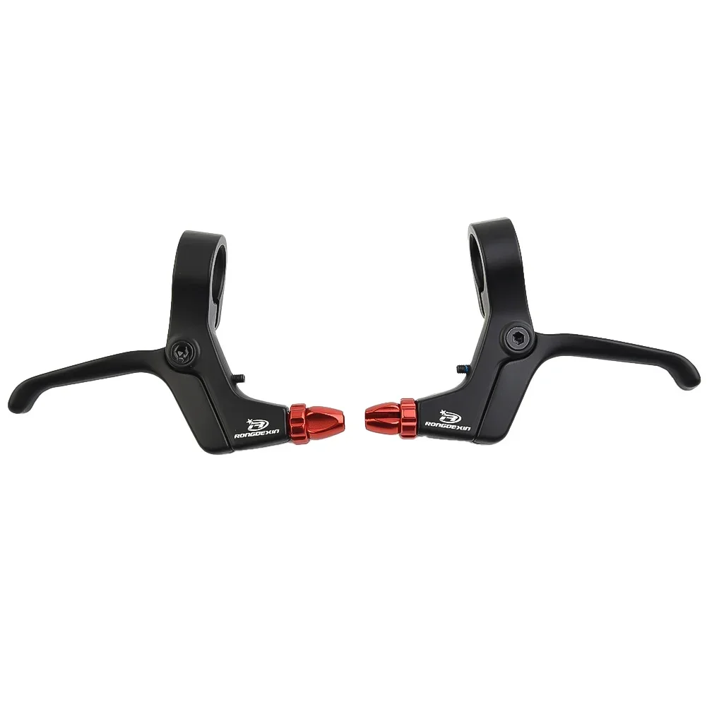 2-Finger Brake Lever Lightweight ALLOY Brake Levers Mountain Bicycle Kid Bike MTB Mechanical Disc Brakes Linear-pull Brakes