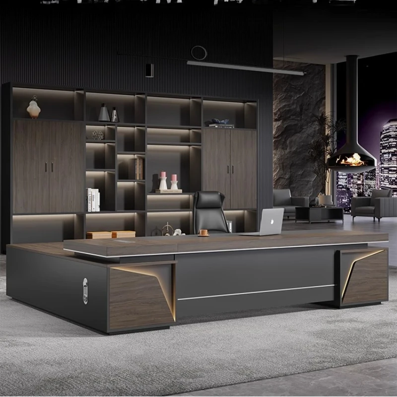 أدراج مكتب تنفيذي حديث للتخزين، مكاتب مكتبية خشبية كبيرة جمالية، أثاث مكتبي فاخر رخيص الثمن من سيلا دي إسكريتوريو