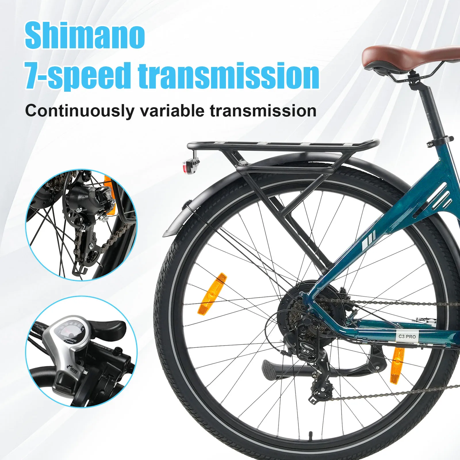 Bicicleta Eléctrica Montaje Central BaFang 250W – 28 Pulgadas - imagen 3