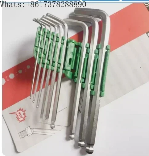 9 pz/set Imperiale Chiave Esagonale Pollici 1/16 5/64 3/32 1/8 5/32 3/16 1/4 5/16 3/8 Chiave a brugola