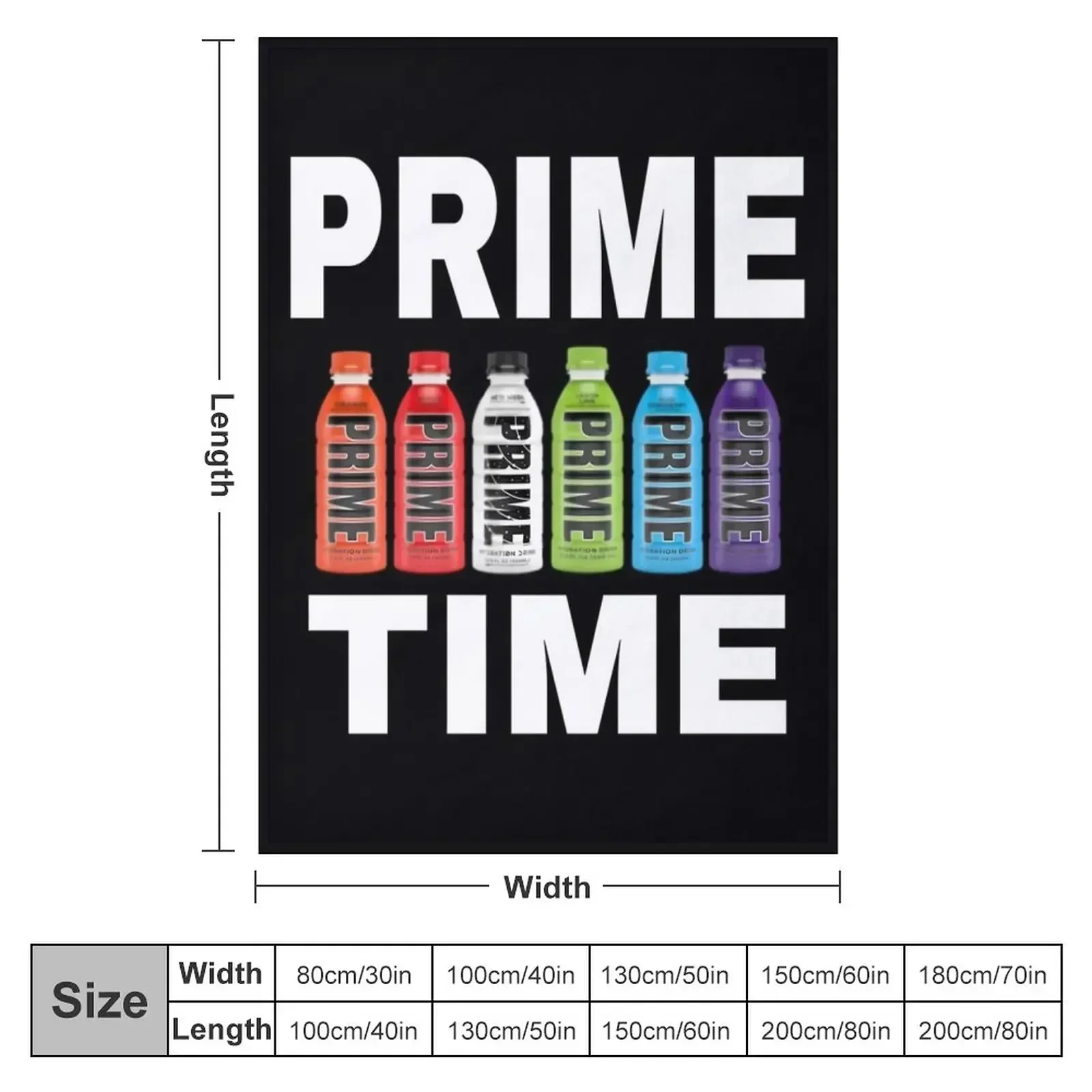KSI prime Throw Blanket couch cozy soft plush fuzzy picnic outdoor blanket