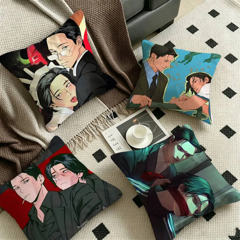 M-Master P-Peace Pillow Cover for Bedroom Room and Living Room Sofa Decorative Cushion Cover
