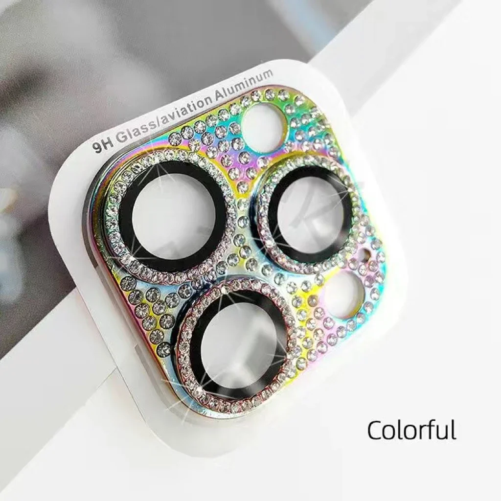 Camera Lens Protector For IPhone 15 16Pro Max 16 15 Pro Max Glitter Rhinestones Camera Protector For Iphone 15 16Plus