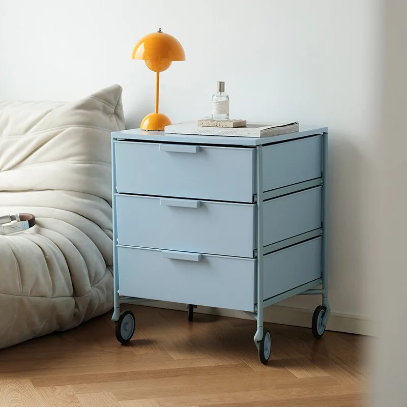 Modern Simple Rolling Cabinet, Creative Bedroom Night Stand, Mobile File  Storage Cabinet for Household Organization