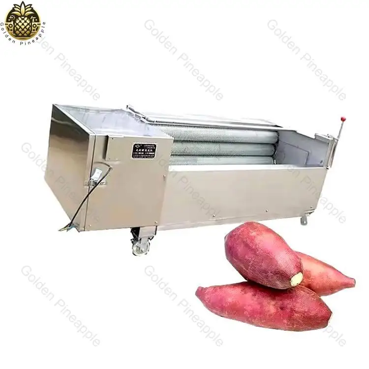 

Potatoes Sweet Potatoes Brush Cleaning Peeling Machine Washing and Peeling