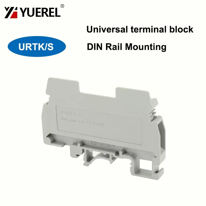

URTK/S DIN Rail Type Current Test Terminal Electric Wire Universal Connector Block Screw Connection UK-6S