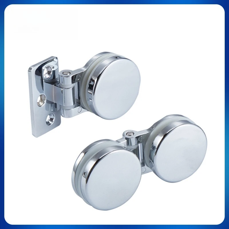 

Петля для стеклянных дверей без рамы из цинкового сплава, круглая, 180 градусов, для витрин и дверей из закаленного стекла для готовой еды