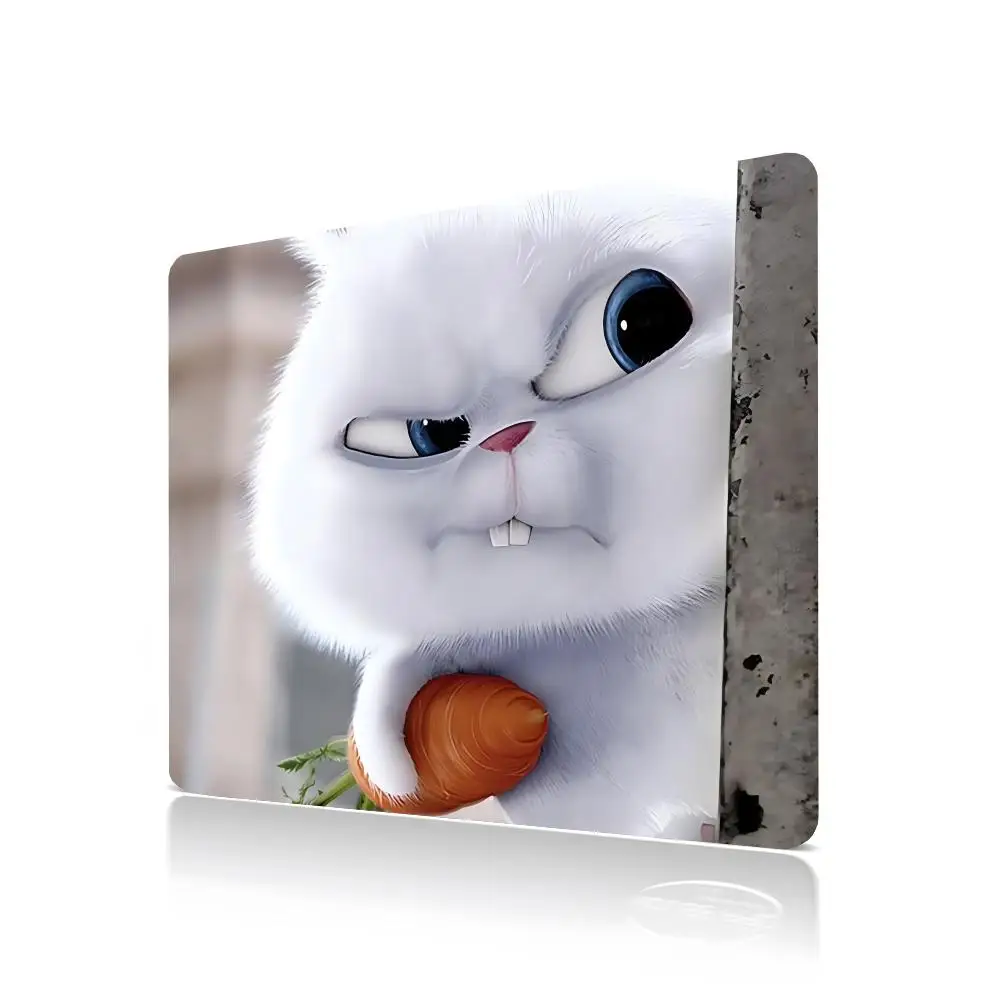 

Snowball Rabbit Mouse Pad Gamer Large Size Office Desk Protector Mat 450x400X2MM Waterproof Desktop Mouse Pad