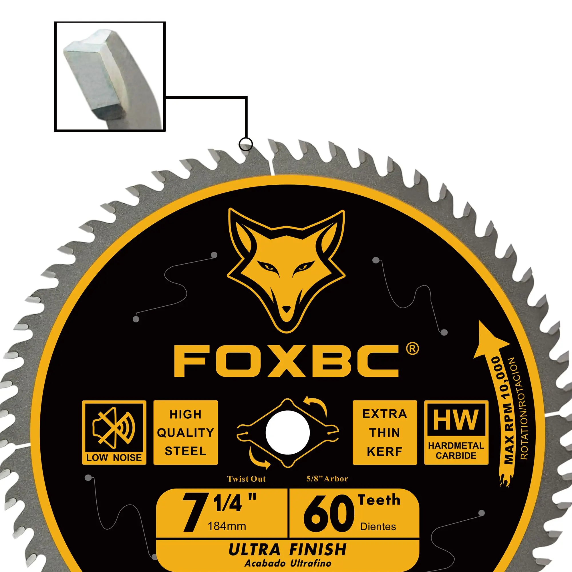 Рисунок 4 - Полотна дисковой пилы FOXBC 184 мм