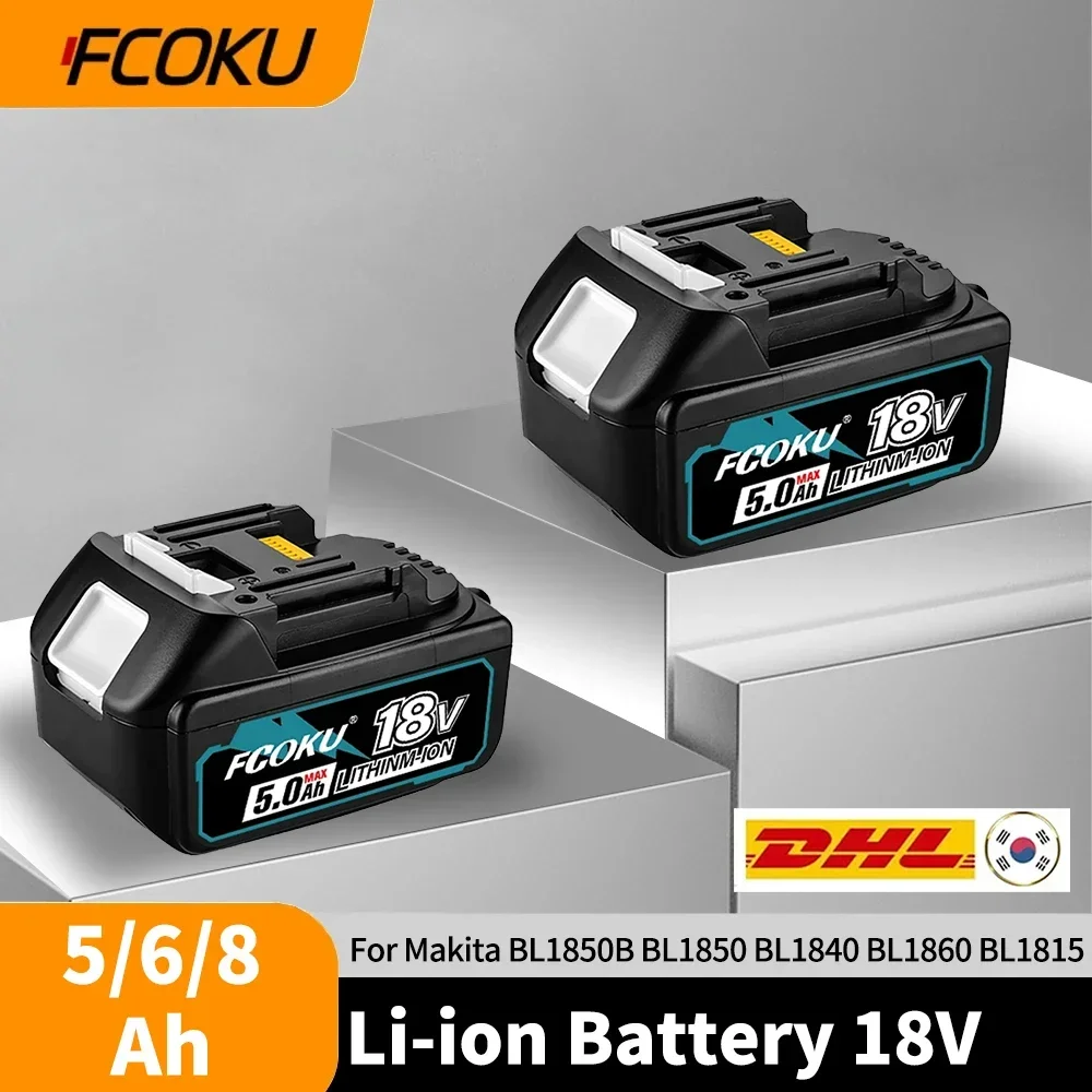 

18V Original Battery For Makita BL1860 BL1830 BL1850 BL1860B LXT Power Tool with LED Replacement Lithium Battery 8Ah/5Ah/6Ah