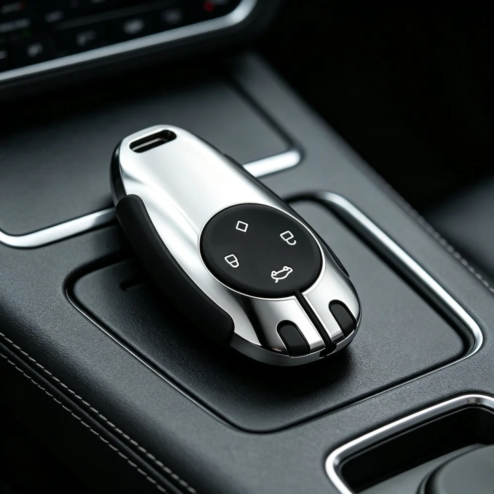 Metal Car Key Case Cover Key Shell Protector for Leapmotor C11 C01 T03 Extended Range Version Accessories