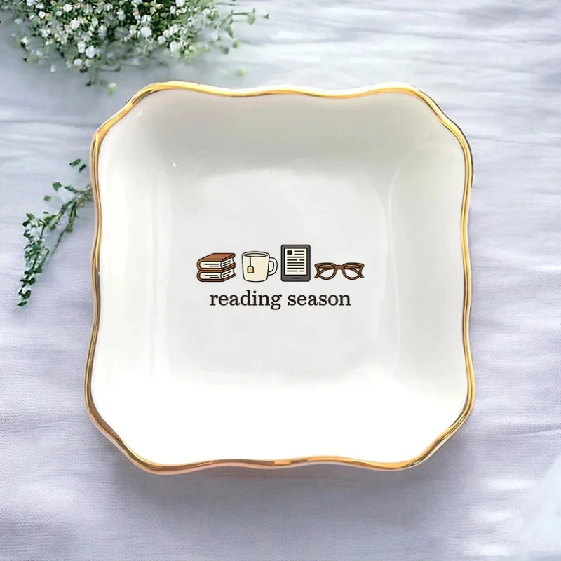 A Single Piece of Decorative Dish Designed for Holding Wedding Rings, Perfect As a Gift for Bridesmaids Or for Any Woman. This T