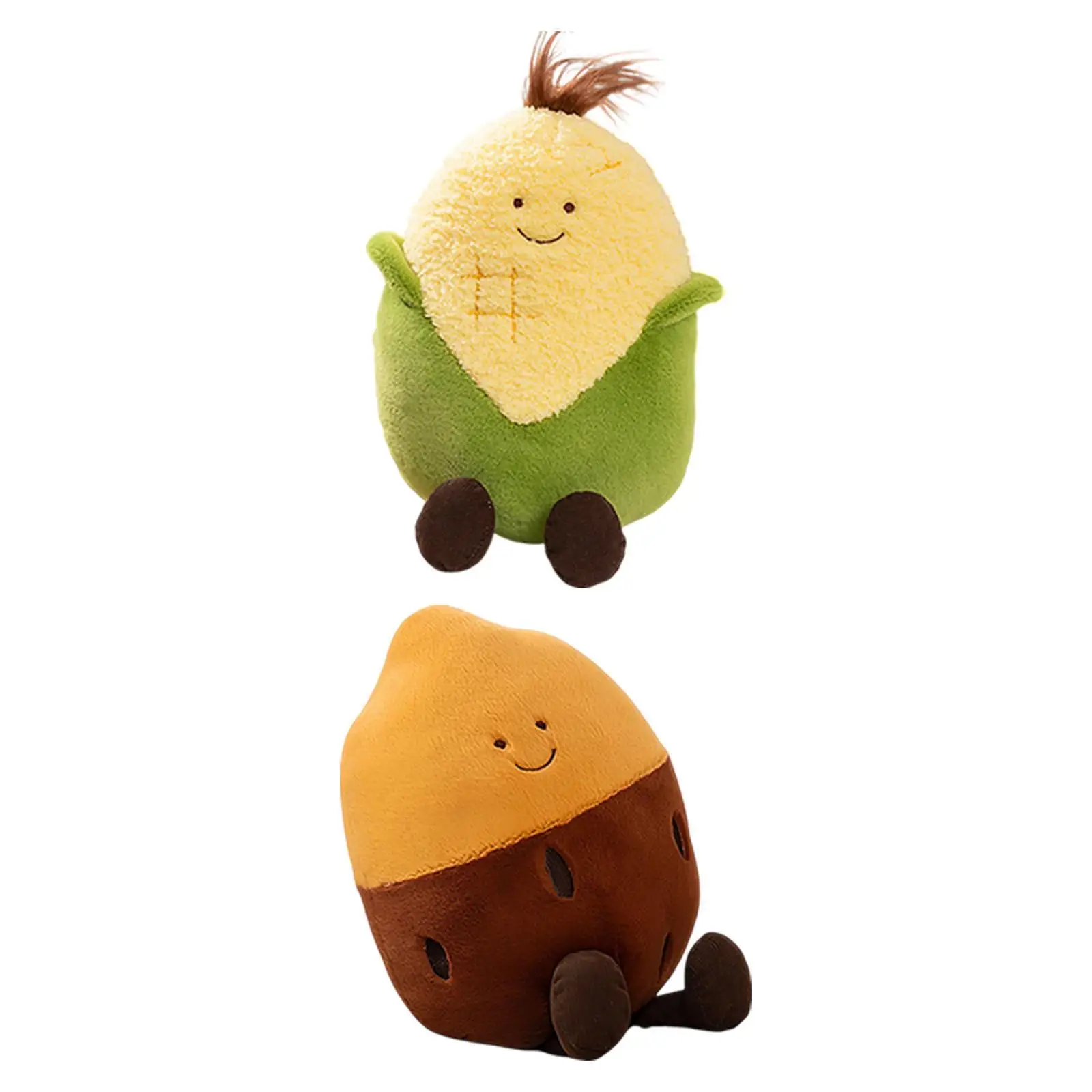 Comfortable Maize/Sweet Potato Plushie with Legs for Children’s Room