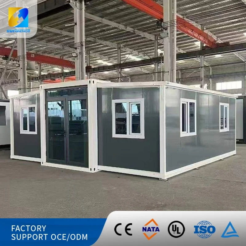 Customized Quick Setup Secure Prefabricated Container Homes Temporary Permanent Use Modular House Expandable Container Unit