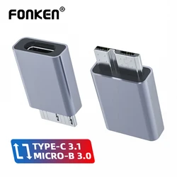 Micro B USB C 3.0 Male to Type C Female Adapter Type-C USB3.0 Micro B Connector Fast Charge for External Hard Drive Disk HDD