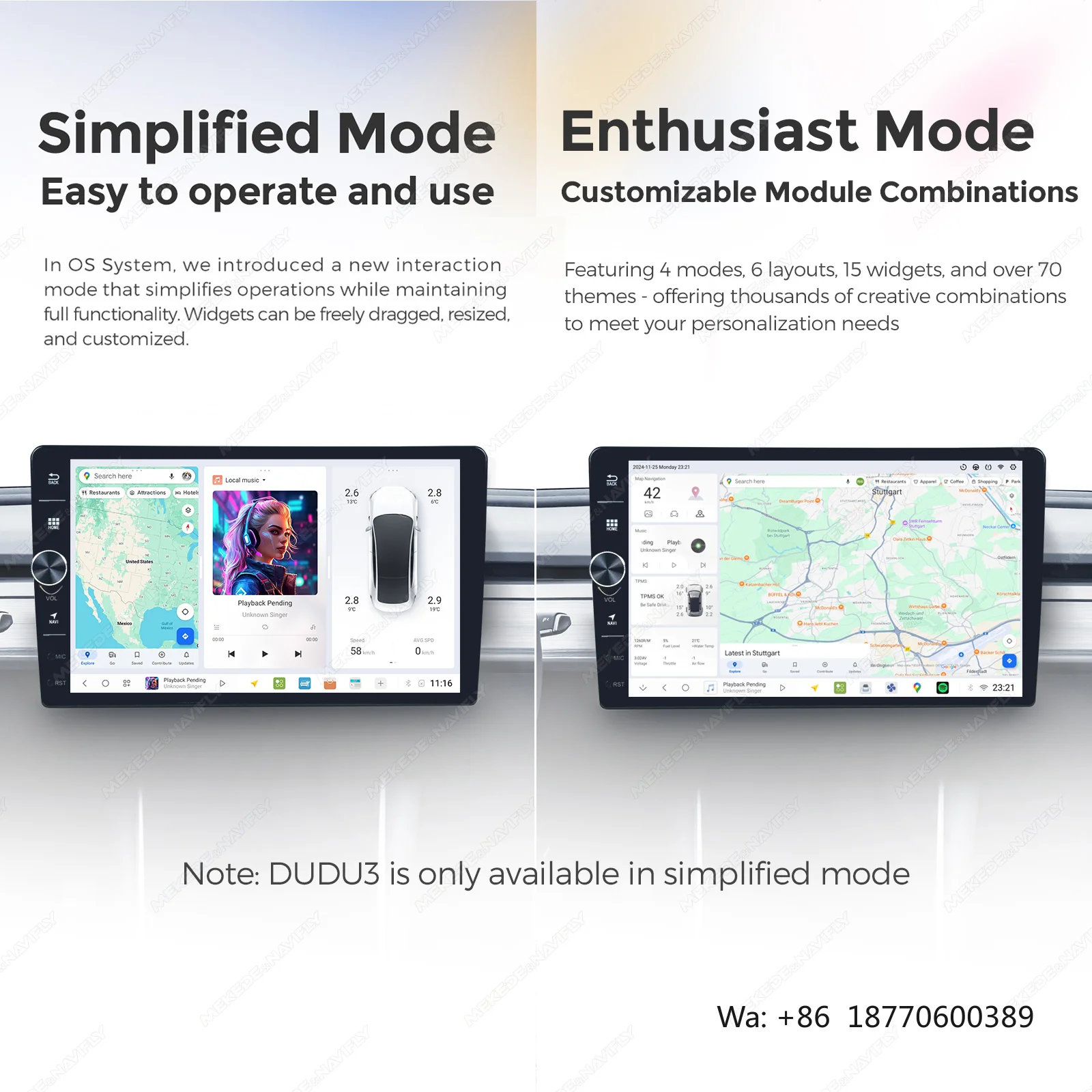 MEKEDE EU STOCK DUDU7 7870 Android Multimedia Auto 12+512G Car-play for 9-inch Single-sided Knob Universal toyota Honda Hyundai