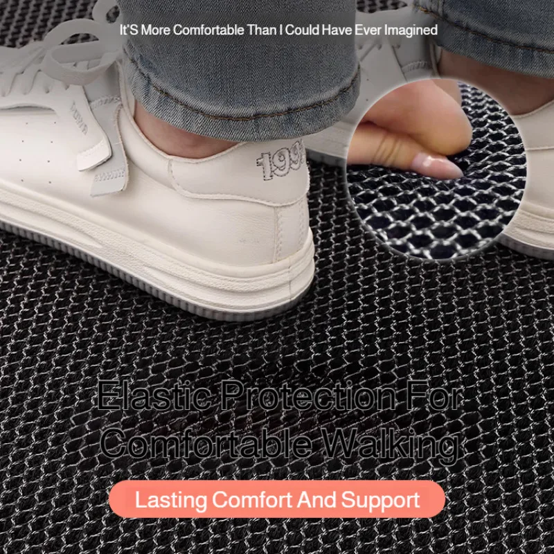 Elastic Slow Rebound Doormat Non Slip Rubber Base Dirt Trapper Wear Resistant Thick Floor Pad for Entrance Villa Home Outdoor