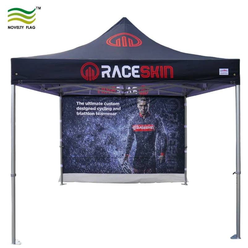 3mx3m Custom 10x10 40mm Hexagon Aluminum Frame 600D Oxford PU Canopy Tent Custom Printed 10x10 Advertising Trade Show Tent