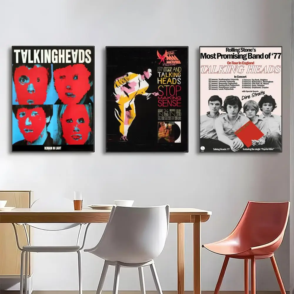 T-Talking Heads Punk Music-S Poster High-definition posters, wall art for living room and home decor.