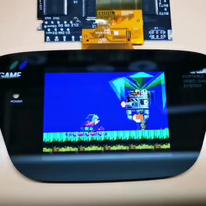 جديد 2023 ل SEGA Game Gear GG مجموعة شاشة مدمجة مناسبة كاملة V4 إصدار طاقة منخفضة OGS كامل صالح سطوع قابل للتعديل