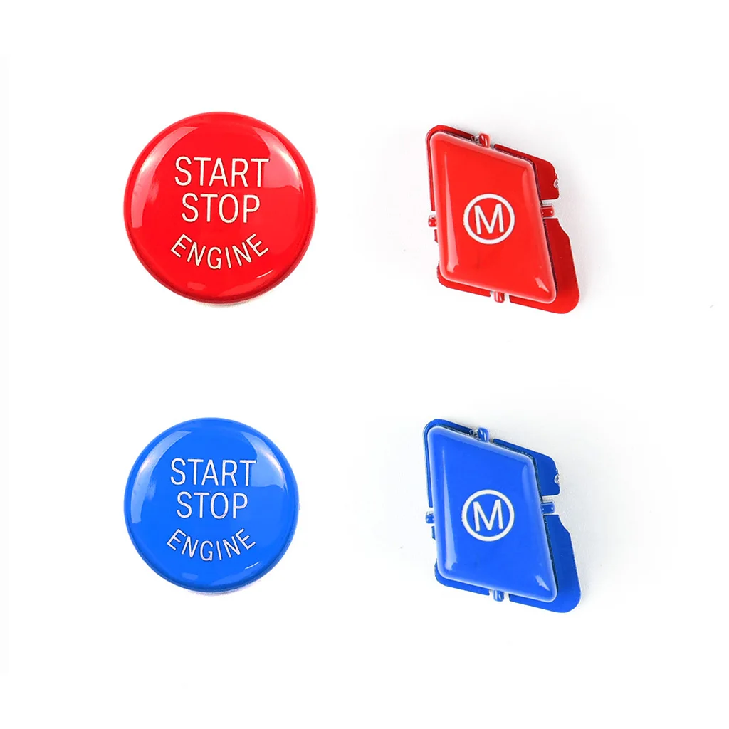 عجلة توجيه سيارة M وضع الأبجدية وزر إيقاف تشغيل المحرك لسيارات BMW 3 Series E90 E92 E93 M3 2007-2013 استبدال داخلي