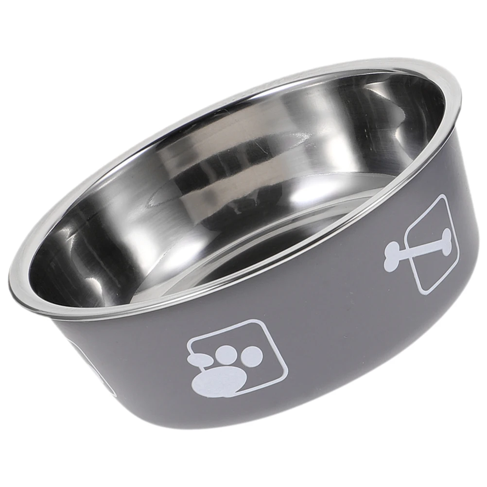 

Pet Supply Stainless Steel Dog Bowl Non-Skid Design Stable Bottom Easy to Clean and Practical Dog Bowl Pet Supply