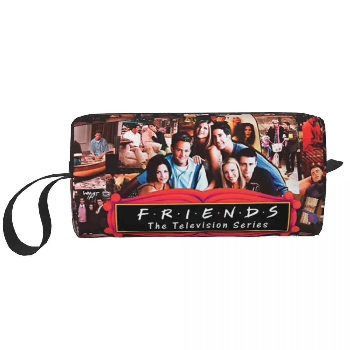 

Женская винтажная дорожная косметичка в стиле ретро с коллажем