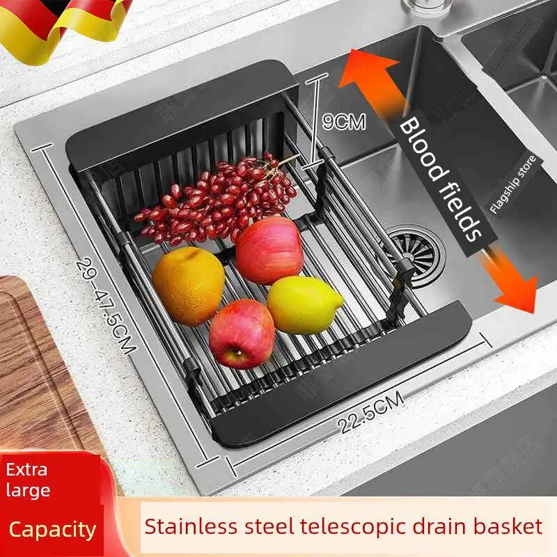 Egouttoir-de-cuisine-en-acier-inoxydable-304-reglable-pour-evier-panier-de-drainage-lateral-pour-la-conservation-et-l'isolation-des-ustensiles-de-table