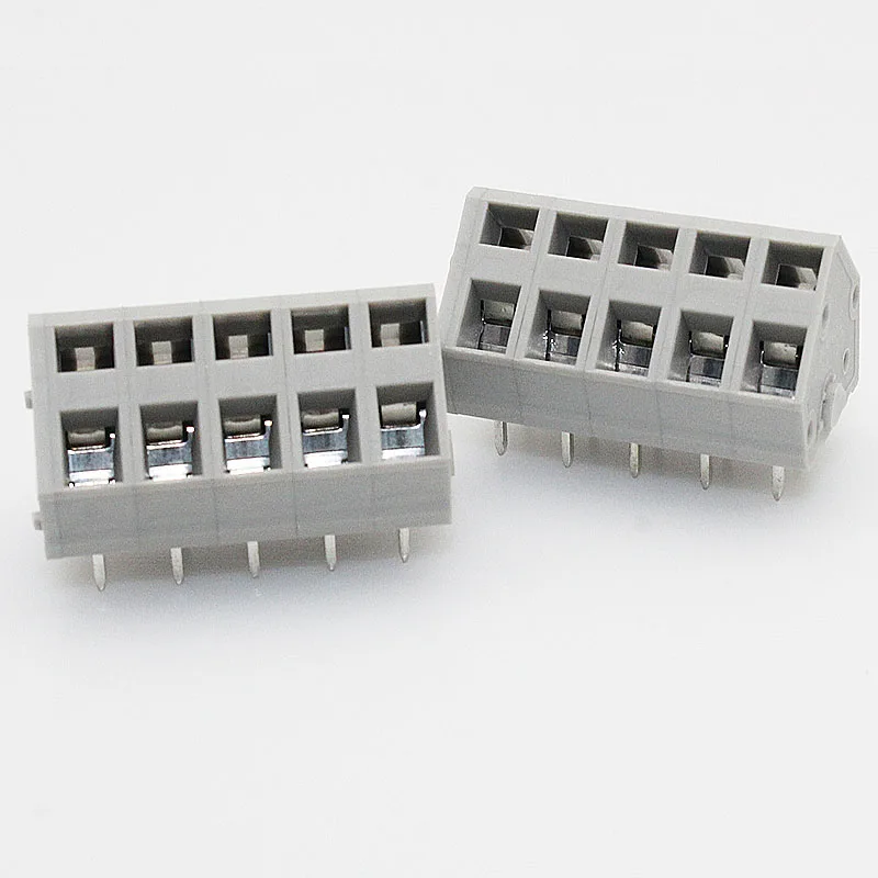 25PCS/50PCS KF243 5.0 2P ~ 12P PCB SPRING TERMINAL BLOCKS DG245/KF243A/ZFKDS1.5C/236-402
