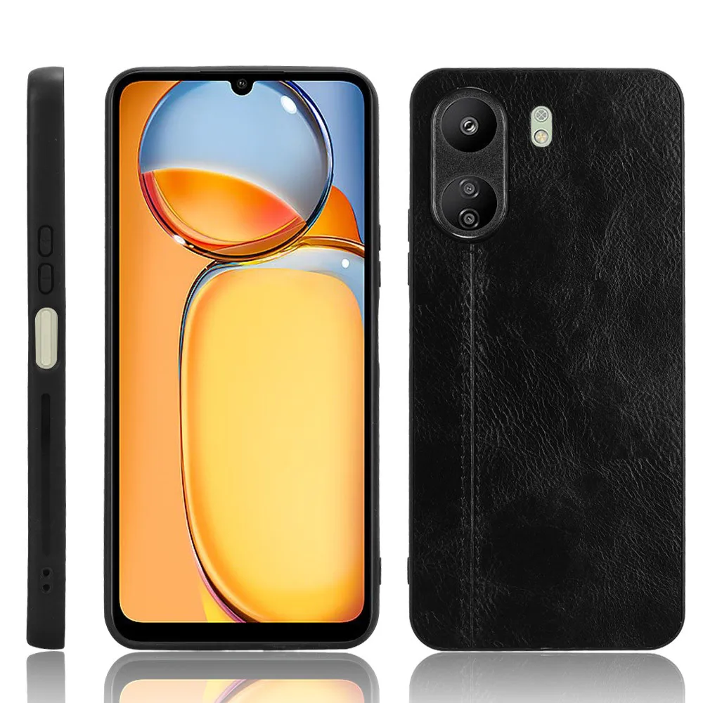 For Xiaomi Poco C65 5G Hard Cover Phone Case For Xiaomi PocoC65 C 65 PocoC65 Fashion Full PU Leather Protective Phone Coque