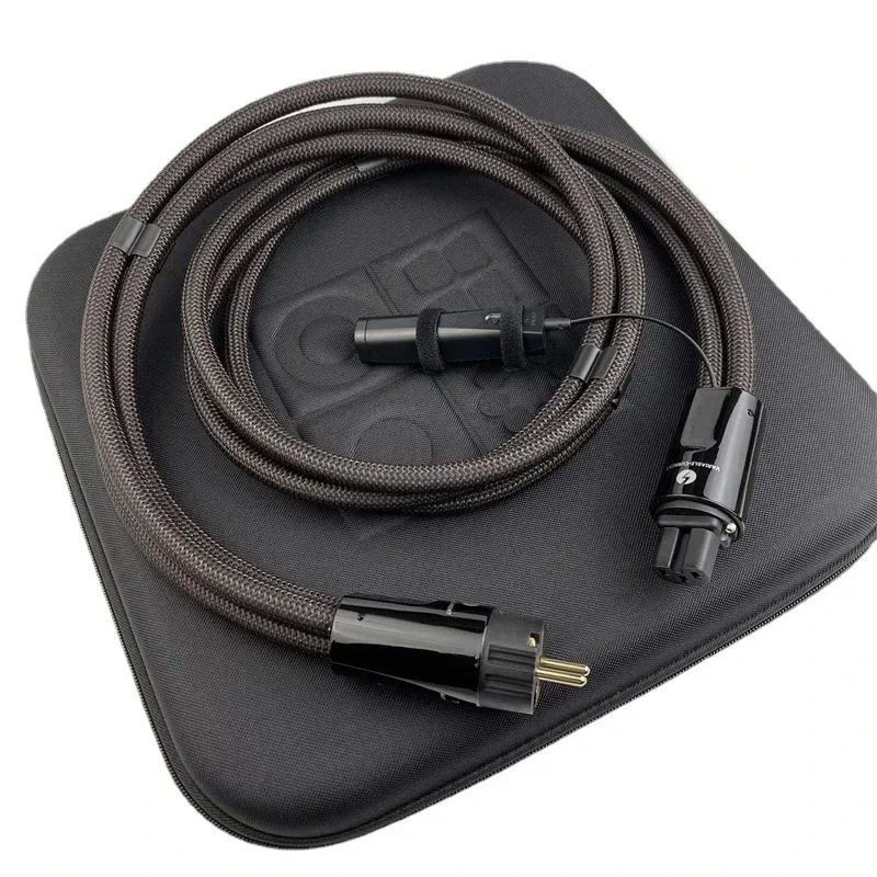 Thunder High Current C13 C15 Amp AC Power Cable Cord PSC+ Copper HiFi Audio Line US & EU Plug