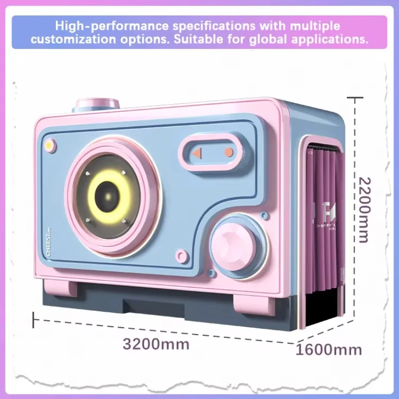 customized photo booth camera housing stand alone portable quick print studio shell for event studio equipment resale purchasers