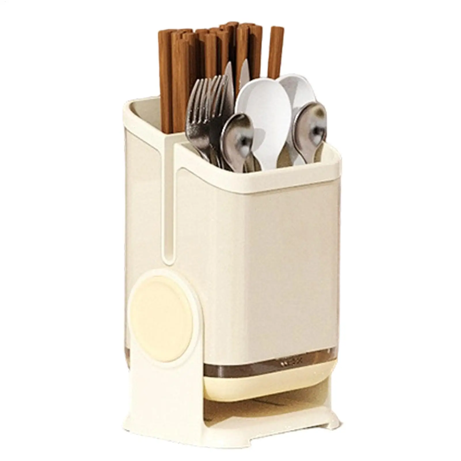 

Kitchen Utensil Rack Dishware Storage Rack With Removable Drain Tray Chopstick Holder Toiletries Stand For Home Dorm Bathroom