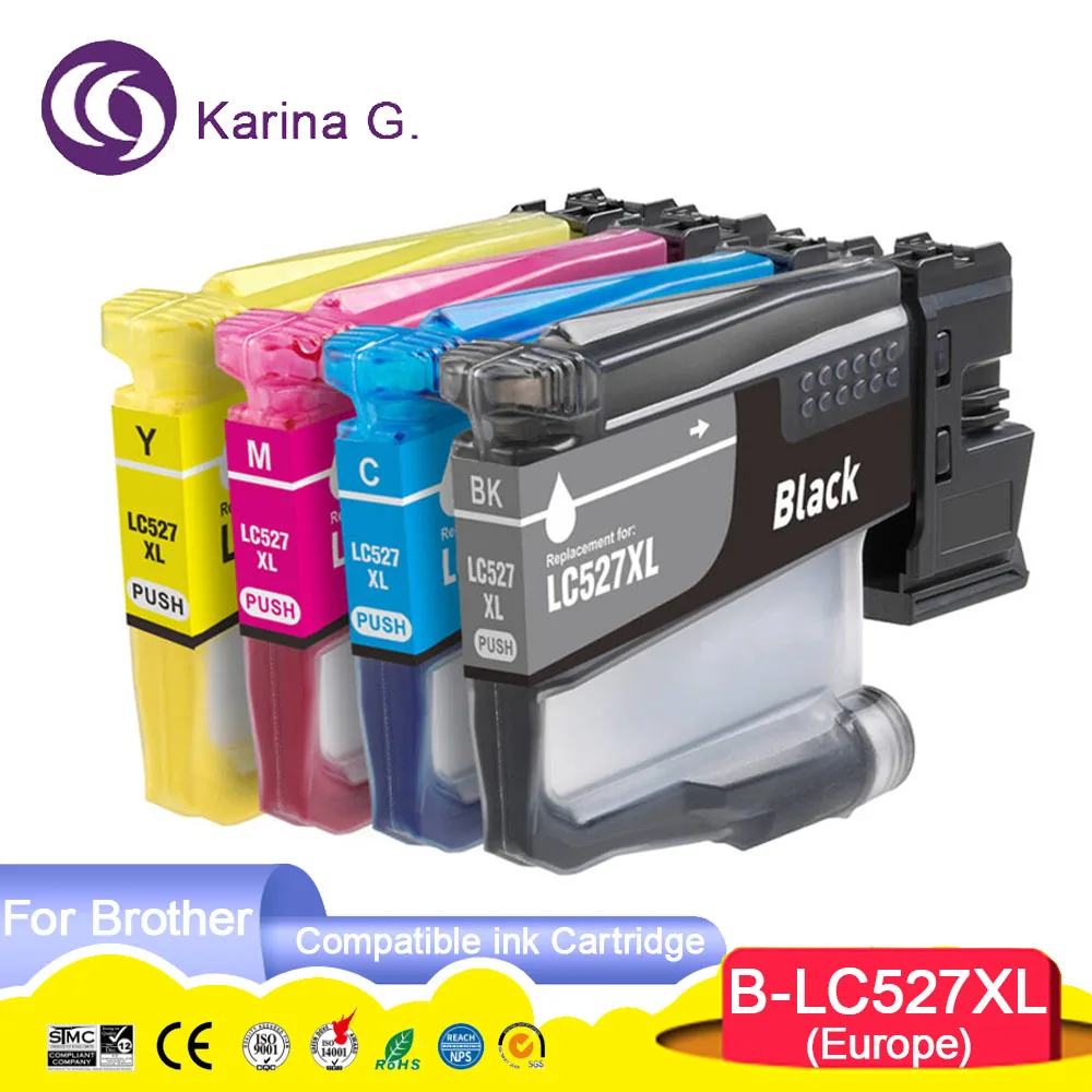 

High capacity LC527XL 527XL LC527 Compatible Ink Cartridge For Brother MFC-J4350DW MFC-J4550DW MFC-J6760DW MFC-J6960DW Printer