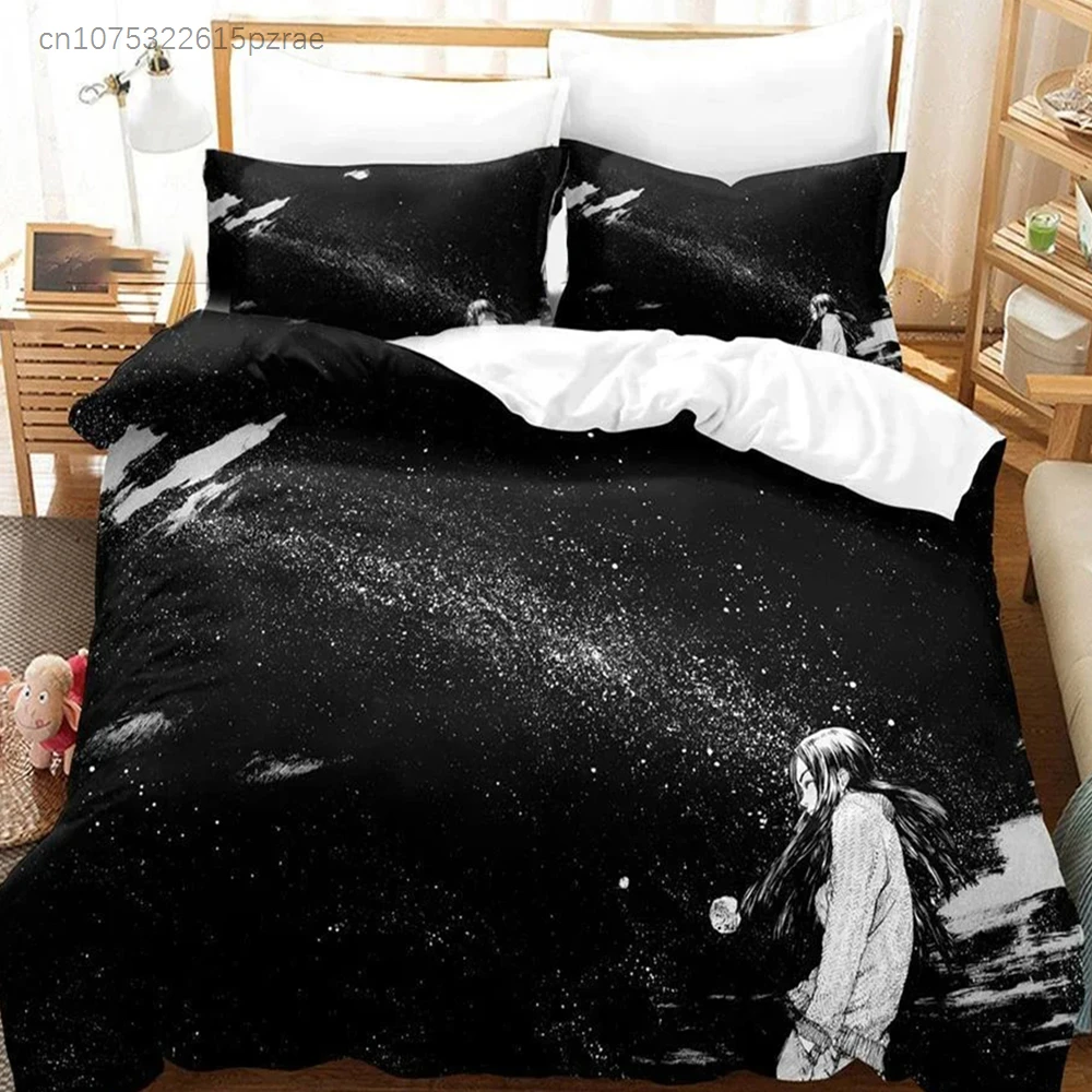 Goodnight Punpun Oyasumi Bedding Set 3D Printed Suitable For Bedroom Duvet Cover Set With Pillowcases Kids Home Textile