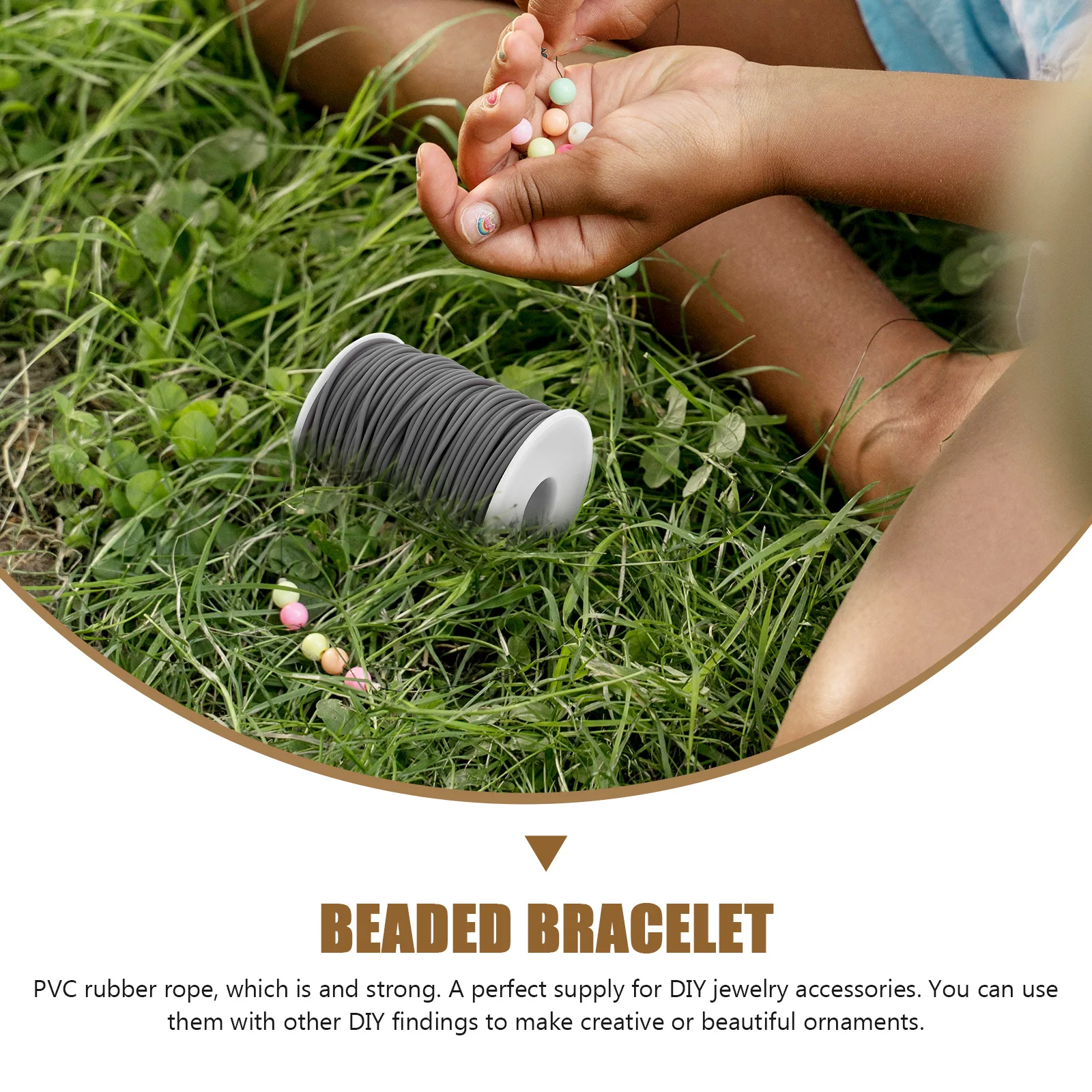 

Hollow Rubber Beads Thread Cord for DIY Pvc Bracelet String Jewelry Craft PVC Bracelet String Spinner s