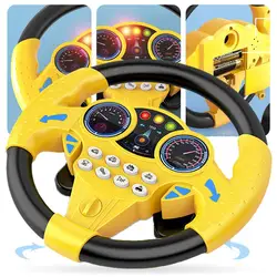 1pc Simulation Electronic Children's Steering Wheel Wheel Co Sound Educational Toy Musical Pilot Toys Vocal Model Development