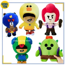 Brawls Stars peluche Spike Leon Shelly Poco Clot Toy Pillow Dolls Stuff personaggi del gioco per i regali di compleanno dei bambini