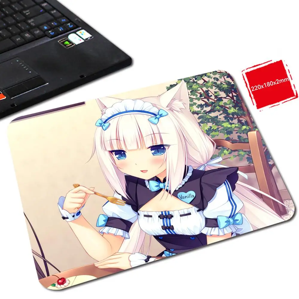 N_nekopara Diy Gaming Computer Cute Desk Accessories Mouse Gaming Desk Accessories Pad Led Mouse Pad  Small Mouse Pad Teclado Me