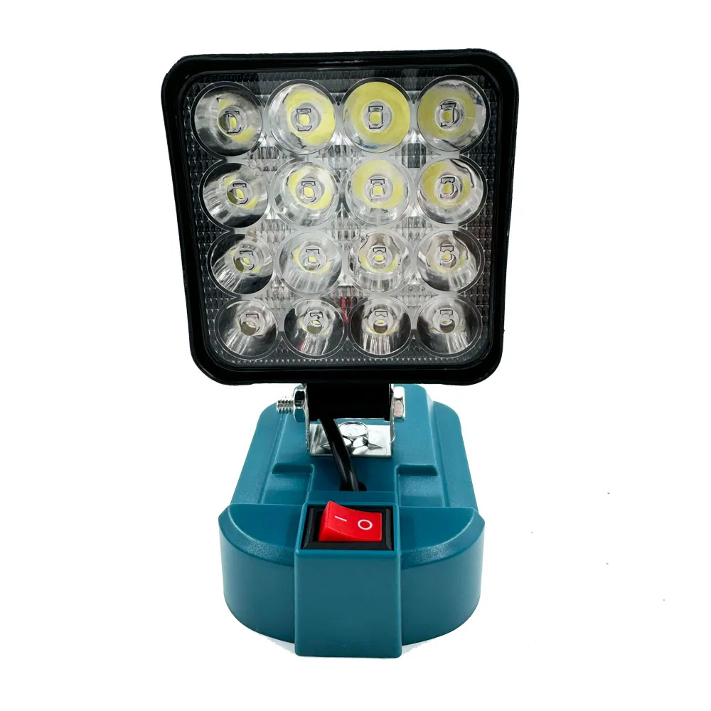 Outdoor Flood Light 3 inch Work Light For Makita 14.4V 18V Li-ion Battery LED Flashlight Lantern Camping Lamp Emergency Lighting