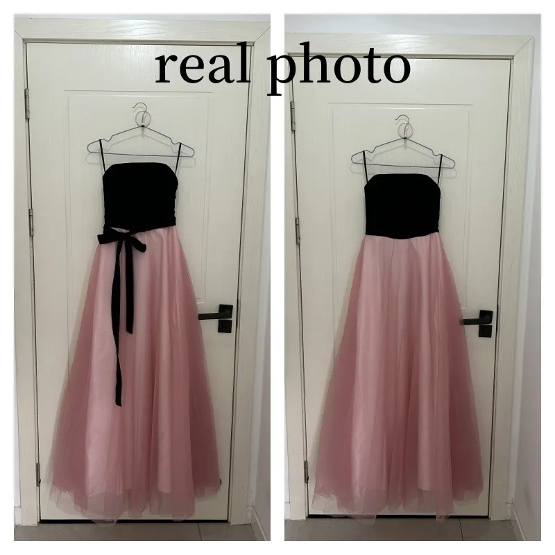 Strapless Sexy Evening Dresses Newest A-line Floor-length Simple Women's Party Dresses Elegant Bridesmaid Dresses Customized image 6