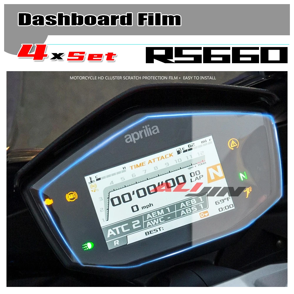 Para Aprilia RS660 RS 660 2020 2021-2024 instrumento de motocicleta Scratch Cluster película de protección de pantalla Protector de pantalla de tablero