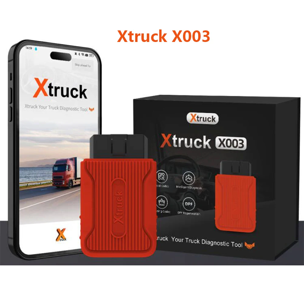 Truck Diagnostic Tool ABS Bleed Xtruck X003 3 in 1 diagnostic scanner for your vehicles Supports for vo-lvo/Cum-mins/VCI 3