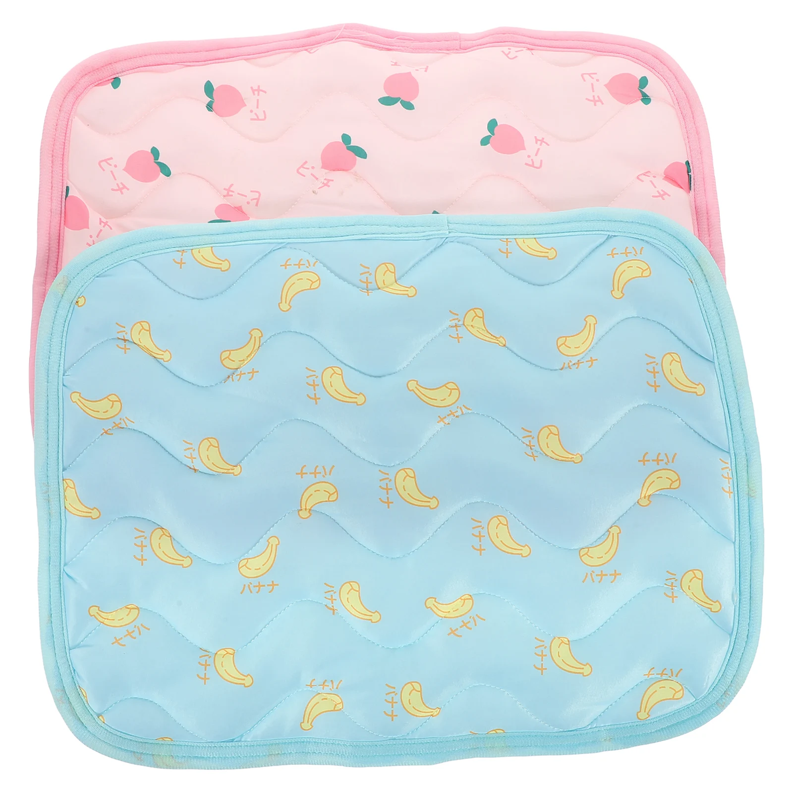 

2pcs Cooling Pad Small Animal Bunny Cushion Rabbit Hamster Sleeping Bed XS Pink Banana Summer Mat Pet House