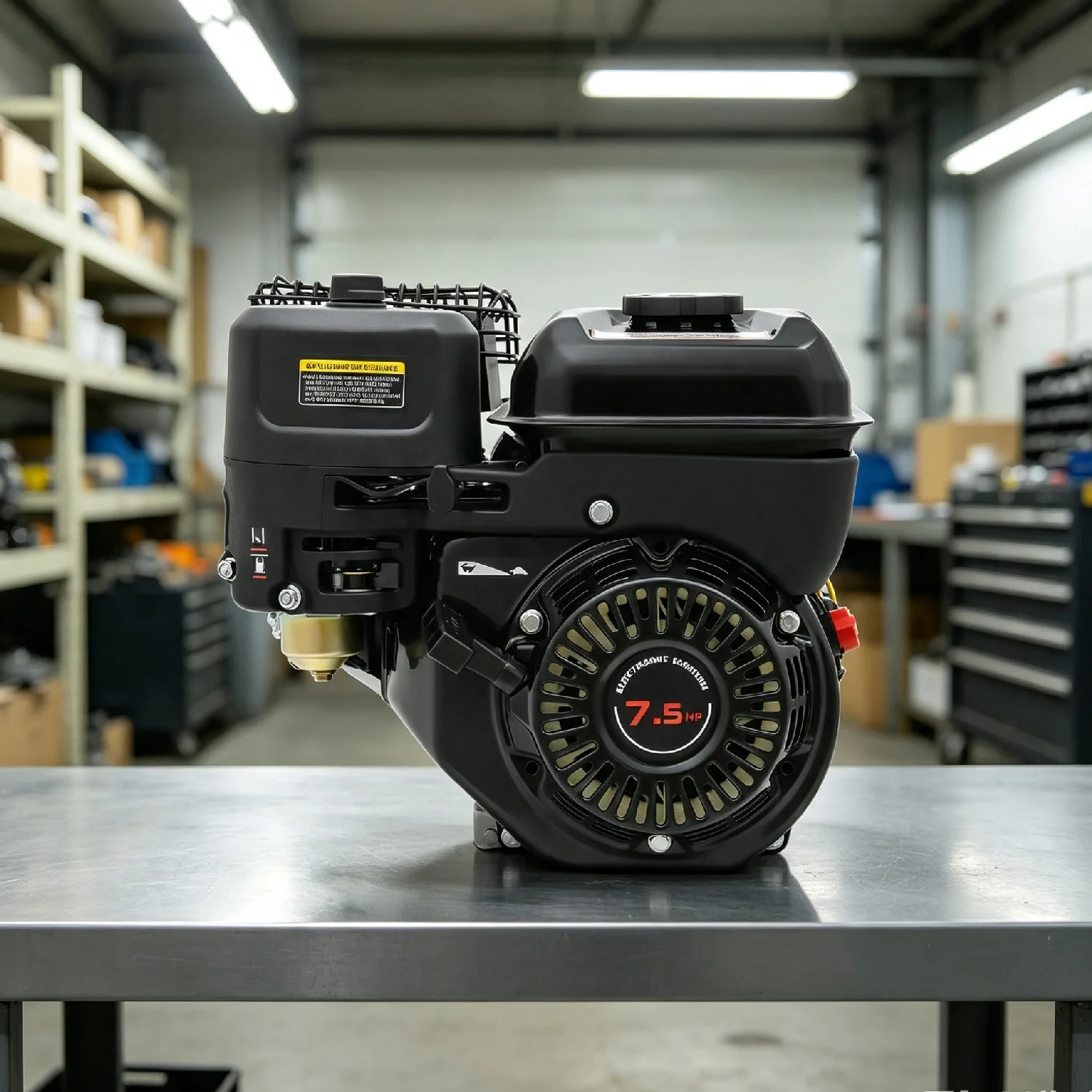 4-Stroke Engine, 7.5HP/4.0KW Portable Petrol Engine, Single Cylinder Motor for Water Pumps, Vibrators, Generators 3.6L Fuel Tank