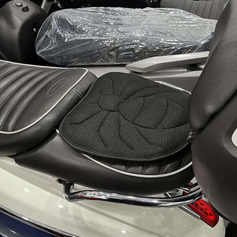 Motorcycle Seat Cushion Pad Motorcycle Gel Seat Pad With 3D Air Mesh Shock-Absorbing Gel Seat Pad Gift For Family Friends